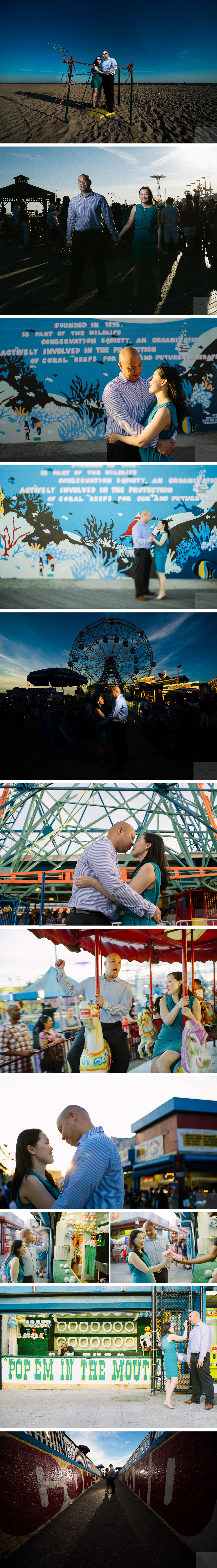 Coney Island Engagement Shoot, New York Wedding Photographer